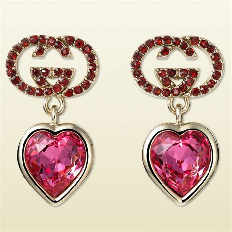 gucci heart shaped earrings.